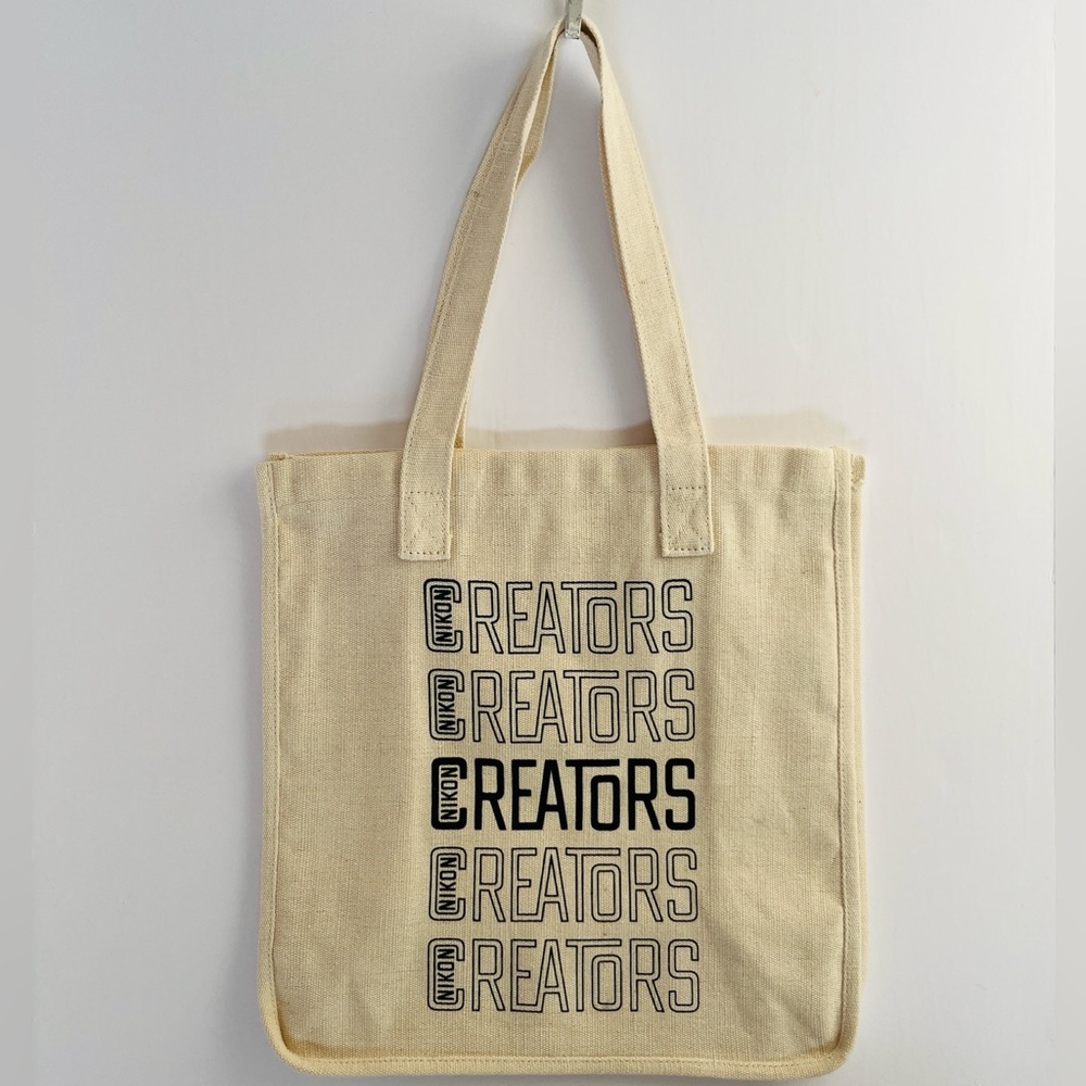 Nikon Limited Edition Creators Graphic Print Canvas Tote Bag